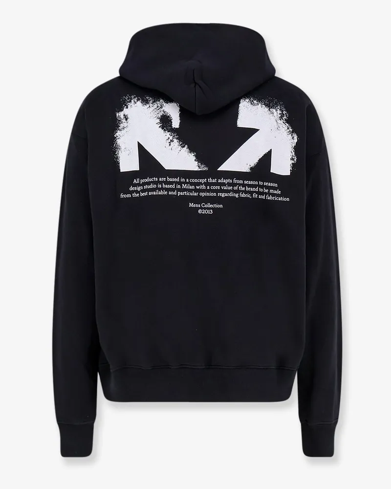 OFF-WHITE Men's Cotton Sweatshirt Black Sweatshirts Sweater Black