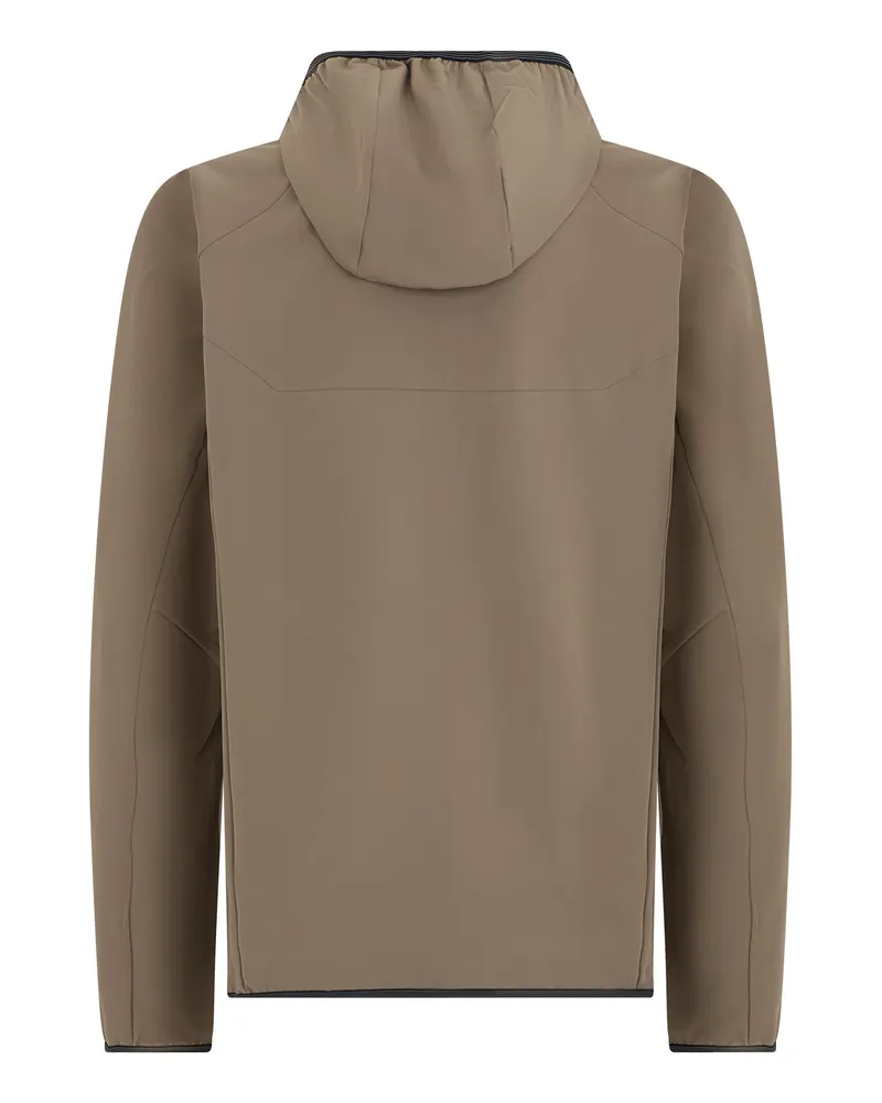 HUGO BOSS Men's Hooded Rain Jacket Light Green Light-Pastel Polyamide Raincoats Light/pastel Coat 