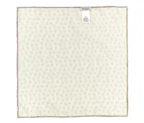 Polka Dot Silk Pocket Square — Cream