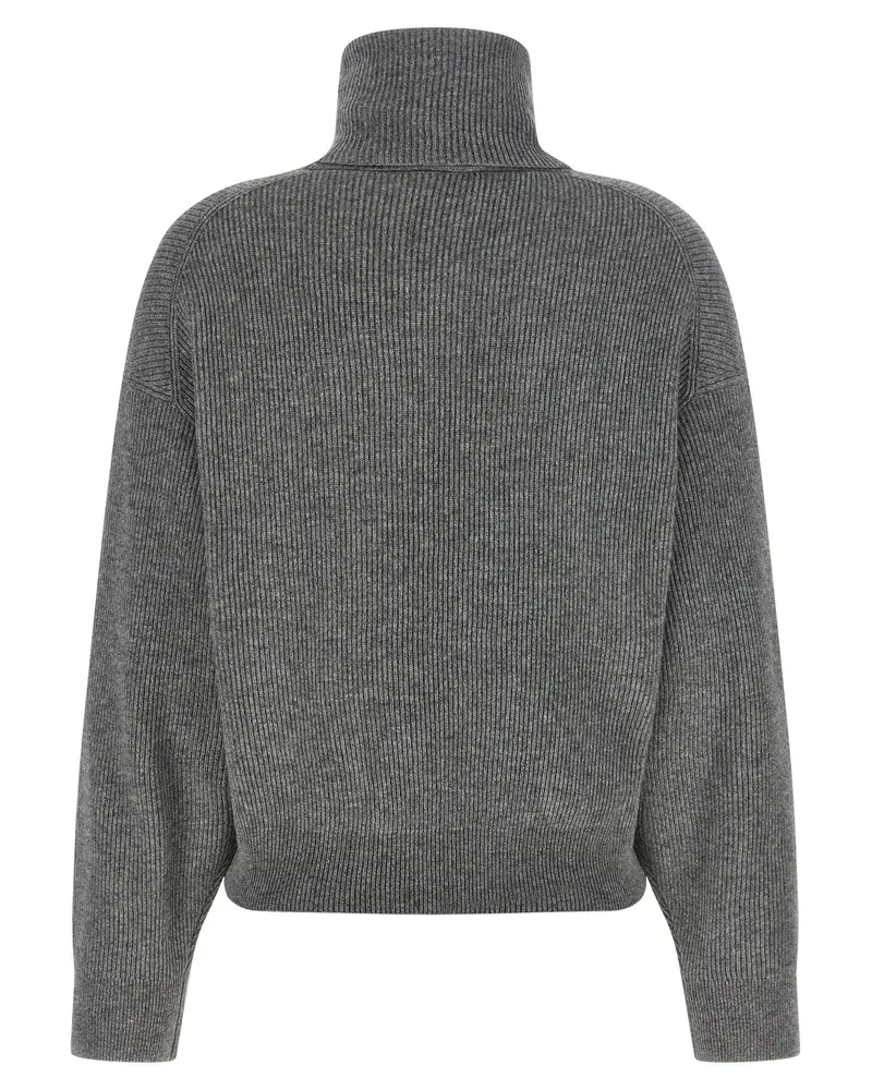 Brunello Cucinelli Women Gray Virgin Wool Cardigan Clothing Gray