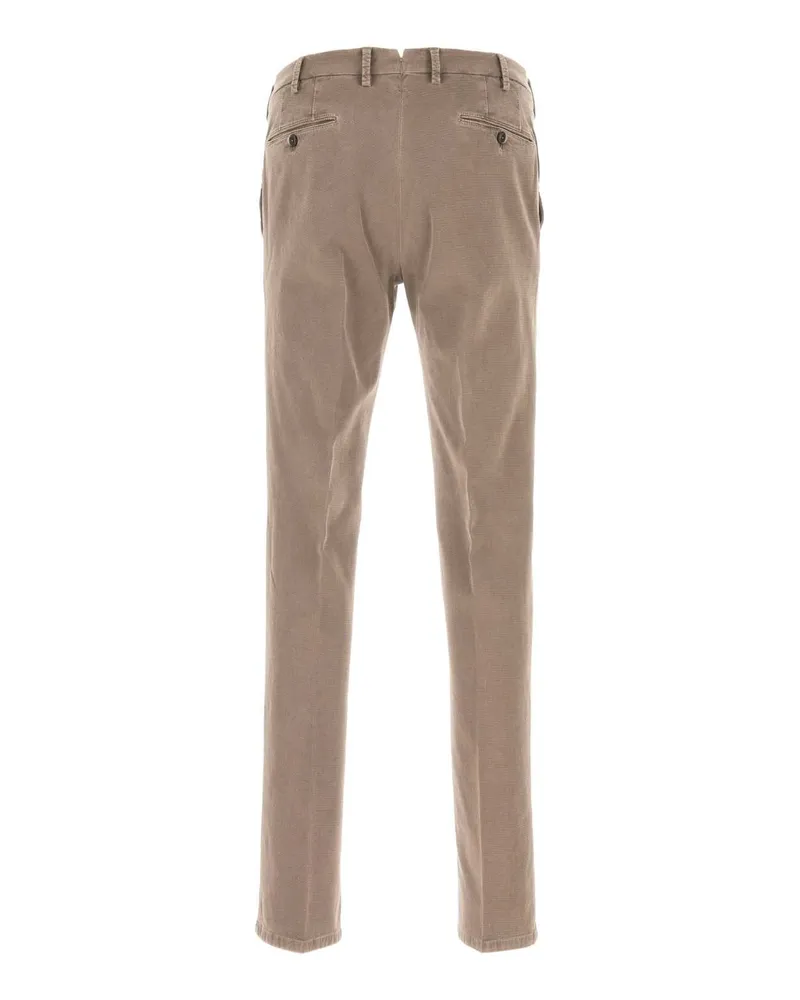 PT TORINO Stretch Cotton Trousers — Gray Gray