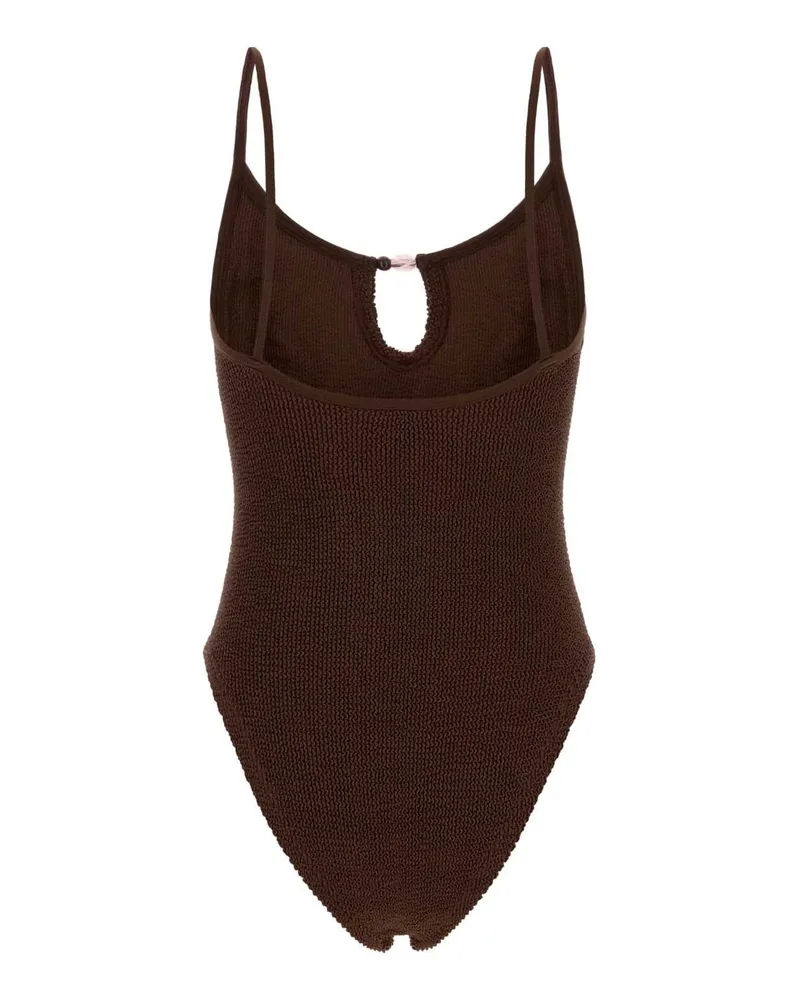 Hunza G Mia Swimsuit — Brown Brown