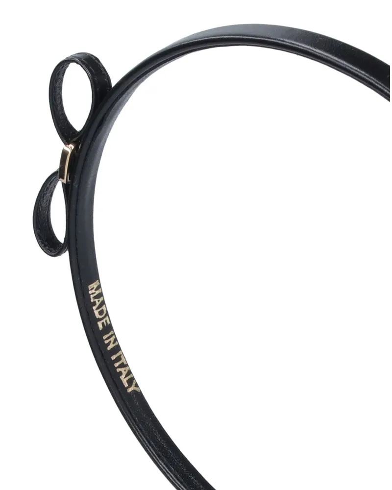 Ferragamo Women's Accessories Black Calf Leather Black