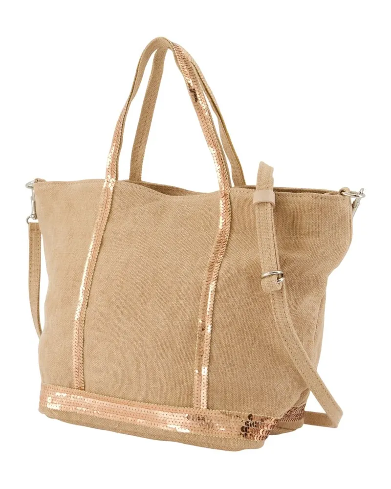 Vanessa Bruno Women's S Shopper Bag -  Linen Pink Totes-Shopping-Bags Pink