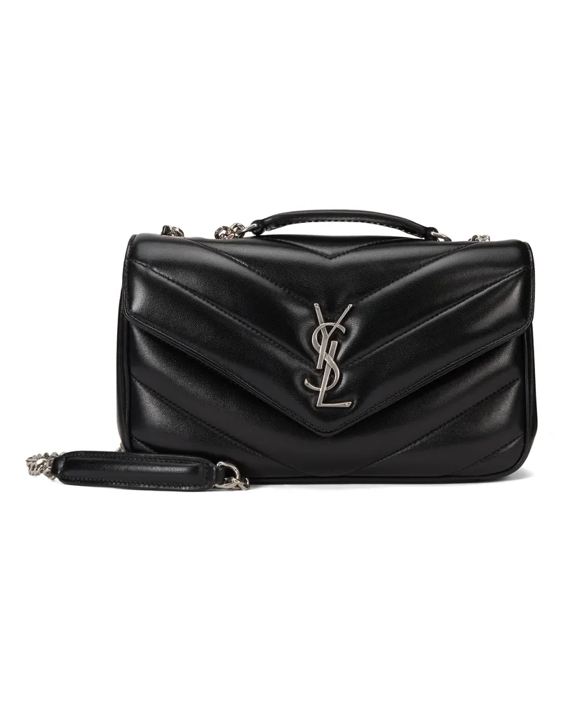 Saint Laurent Loulou Shoulder Bag — Black Black