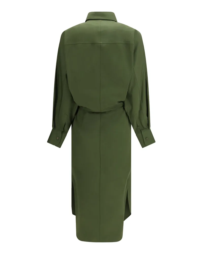 Givenchy Women's Poplin Shirt Dress Khaki Cotton Khaki