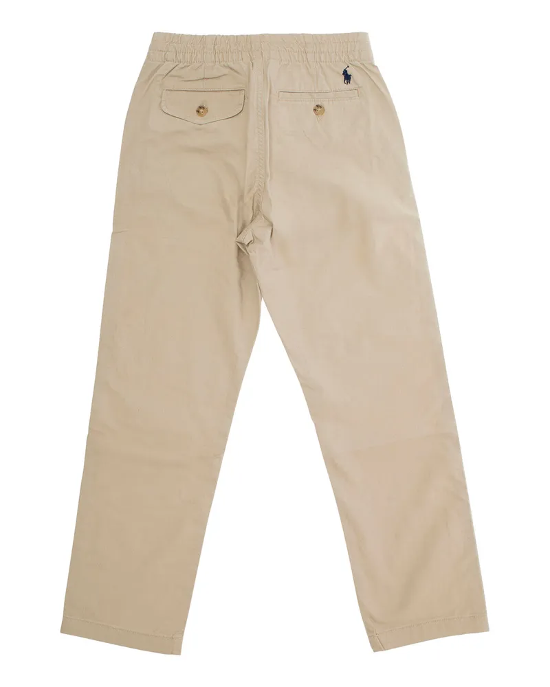 Ralph Lauren Boys' Beige Cotton Trousers With Elasticated Waist Beige