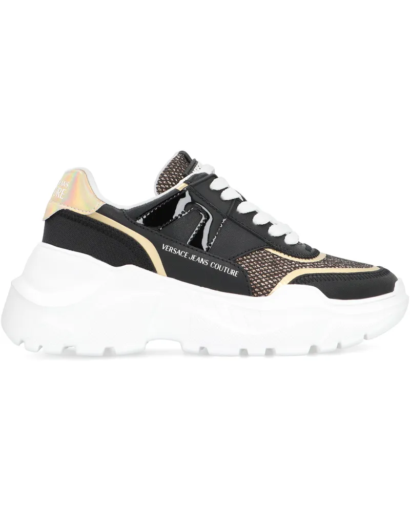 Versace Jeans Women's Speed Track Low-Top Sneakers Black Trainers Black