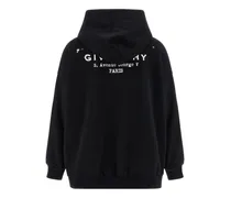 Logo-Embroidered Cotton Hoodie — Black