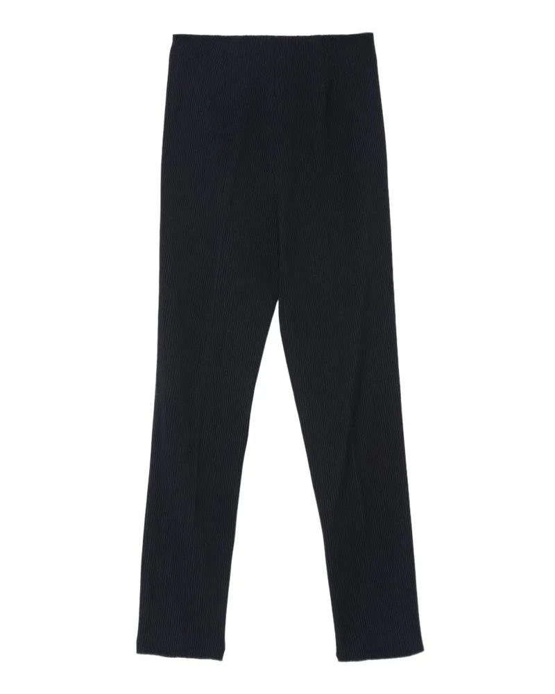 Emporio Armani Virgin Wool Ribbed Knit Leggings — Ink Ink