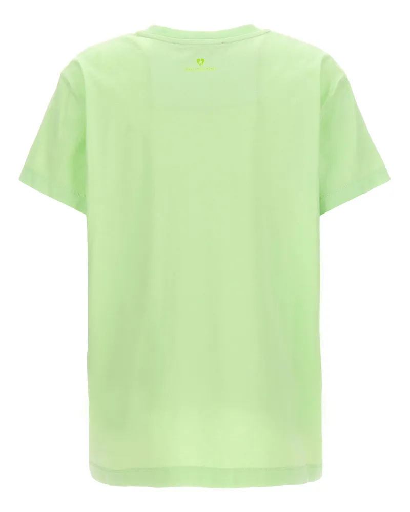 Stella McCartney Women's Bicolor Cotton T-Shirt Green