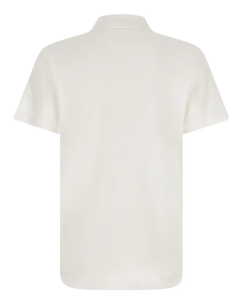 Versace Medusa Logo Cotton Piqué Polo — Off-White Off-white