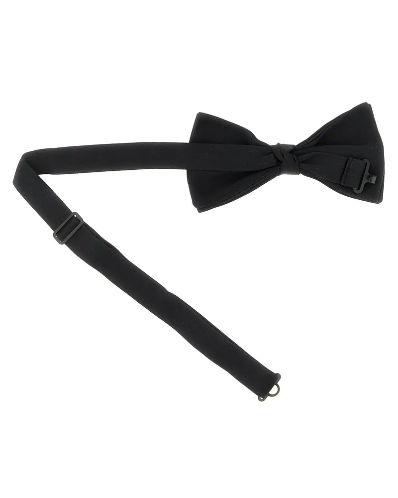 Valentino Garavani Men's Black Silk Bowtie Accessory Black