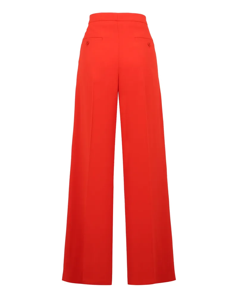 ASPESI Women's High-Rise Wide-Leg Trousers Orange Acetate Orange