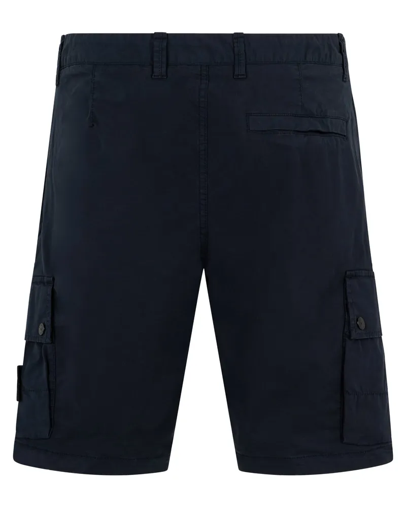 Stone Island Cotton Cargo Cargo Shorts — Blue Blue