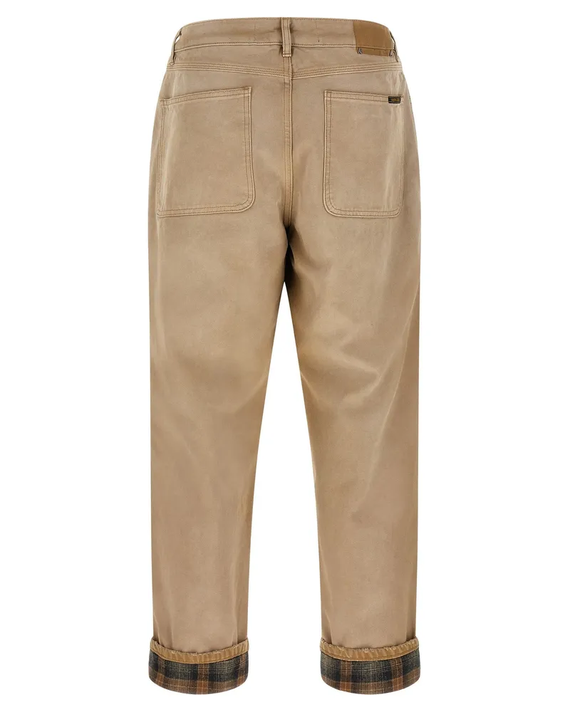 Golden Goose Trousers — Beige Beige