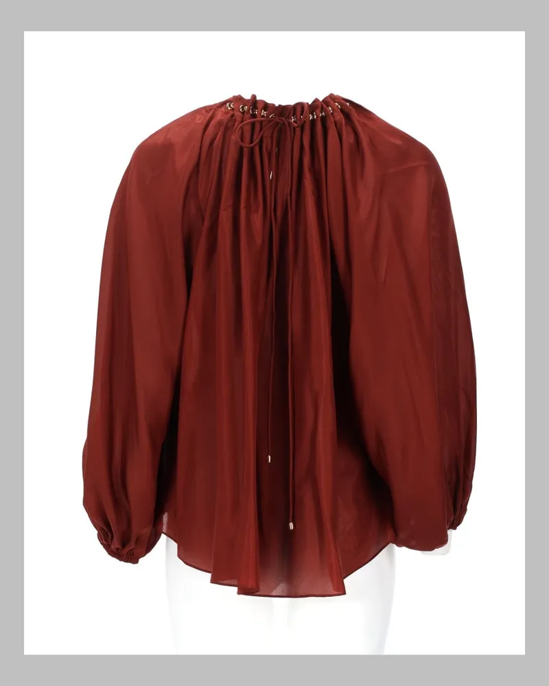 Zimmermann Aster Blouse — Red Red