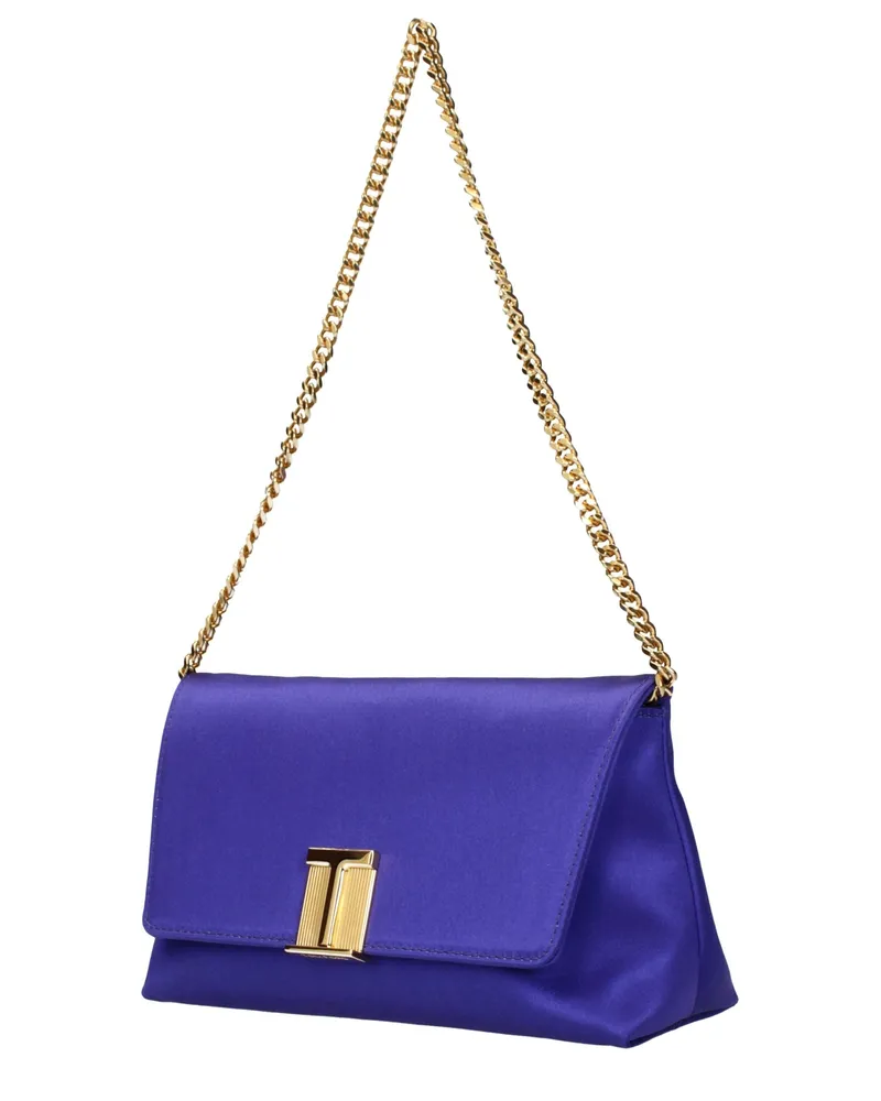 Tom Ford Satin Clutch — Purple Purple