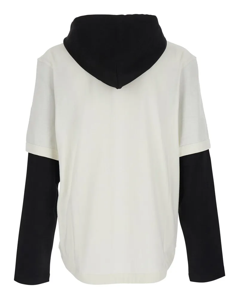 Jacquemus Color-Block Cotton Shirt — White White