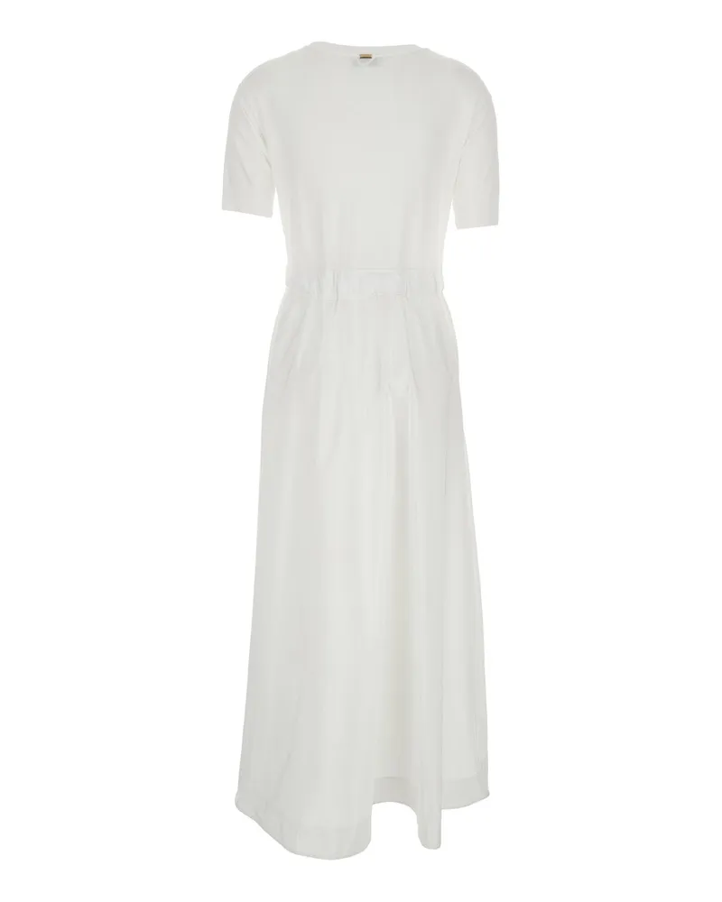 Herno Women's Long Dress White Tech Fabric Polyester White