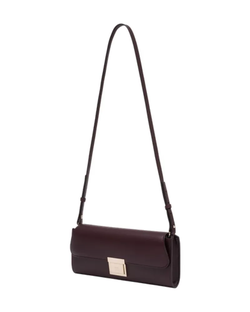 AMI Paris Women's Mimi Crossbody -  Leather Burgundy Calfskin Bags Crossbodies Burgundy