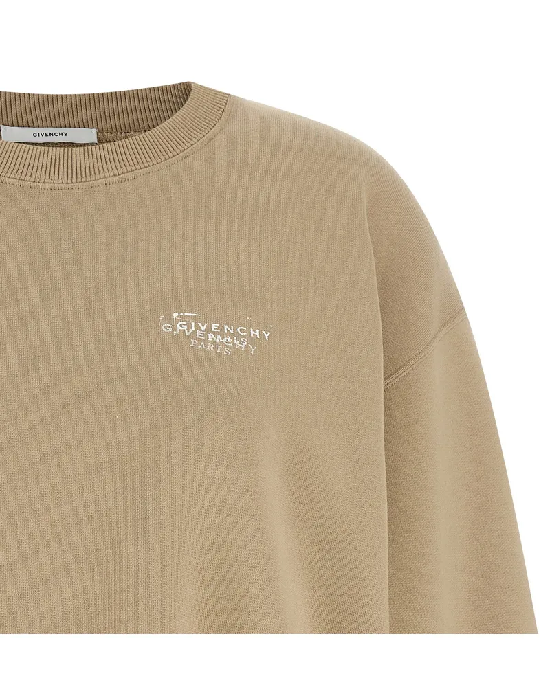 Givenchy Logo Stamp Sweatshirt — Beige Beige