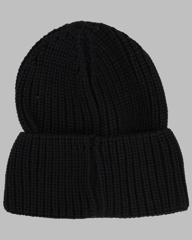 Palm Angels F6PAJBHT226K_110 Ribbed Cotton-Blend Beanie — Black Black