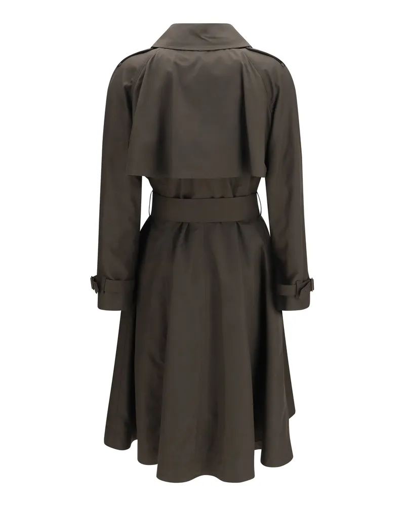 Burberry Women's Pembury Cotton Gabardine Trench Coat Estuary Brown Jacket Brown