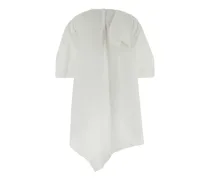 Women's Short Dress White Cotton