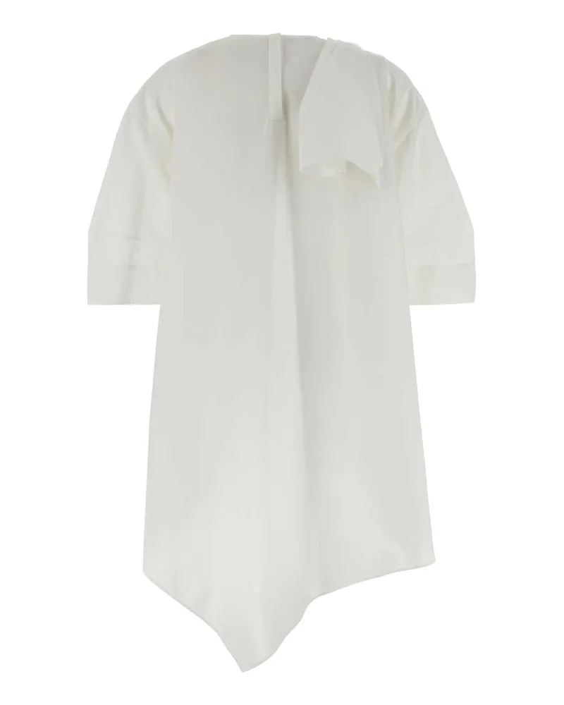Givenchy Women's White Poplin Mini Dress Exterior: Cotton Abiti White