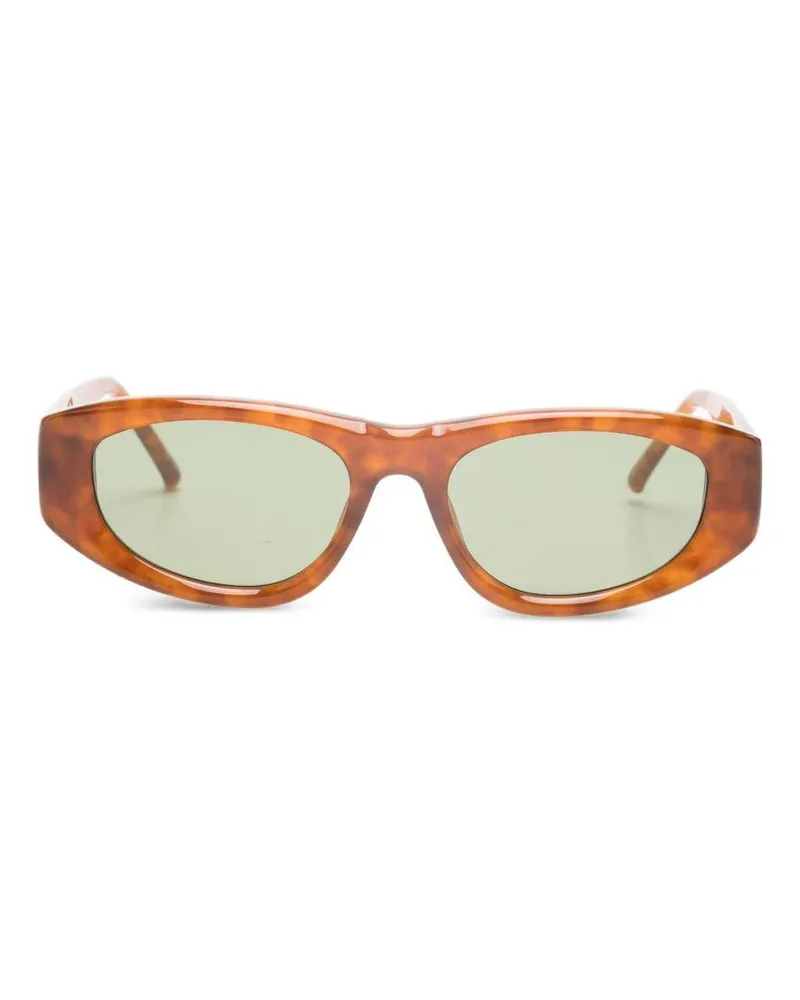 ATTICO Women's Sunglasses Maya D-Frame Brown Brown