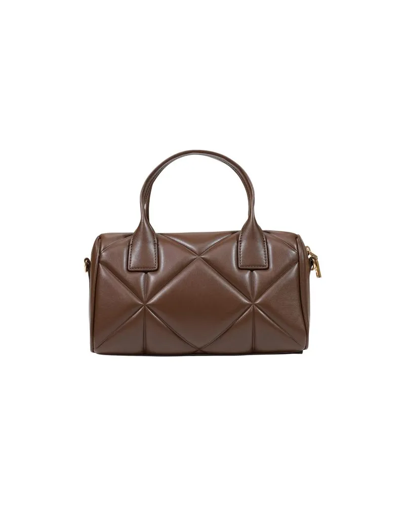 Moschino Women's Brown Polyethylene Handbag Bag Brown