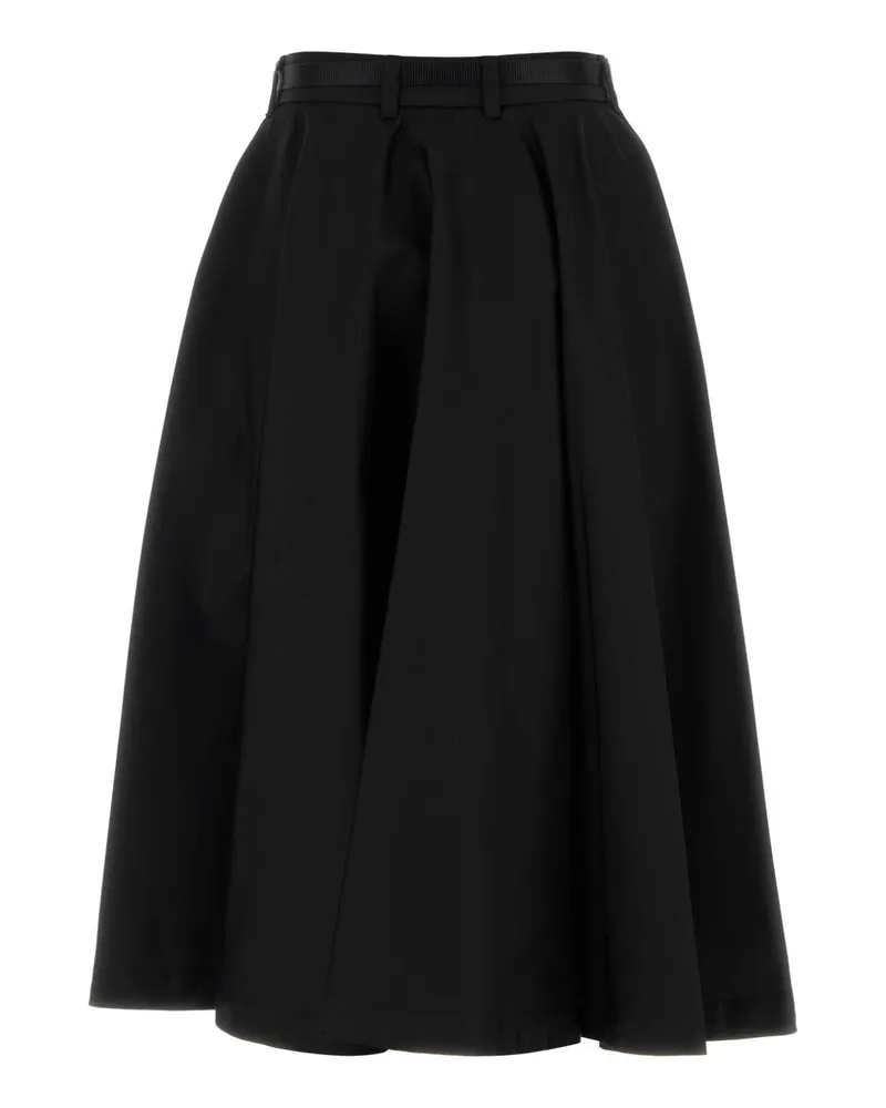 Prada Women's Black Re-Nylon Skirt Nero Exterior: Recycled Nylon Gonne Black