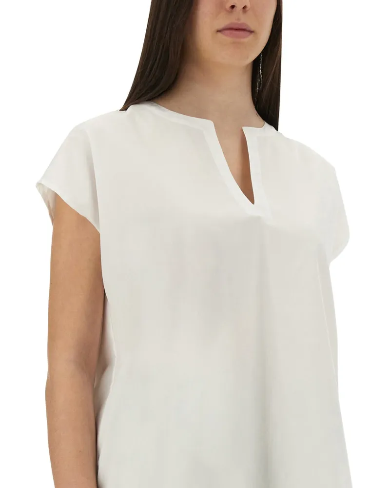 ASPESI Oversized Cotton T-shirt — White White
