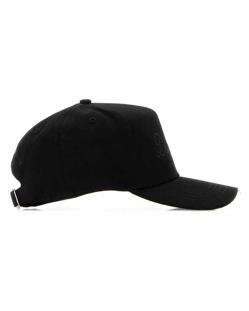 Dsquared2 Men's Black Cotton Baseball Cap M436 Exterior: Cappelli Hat Black