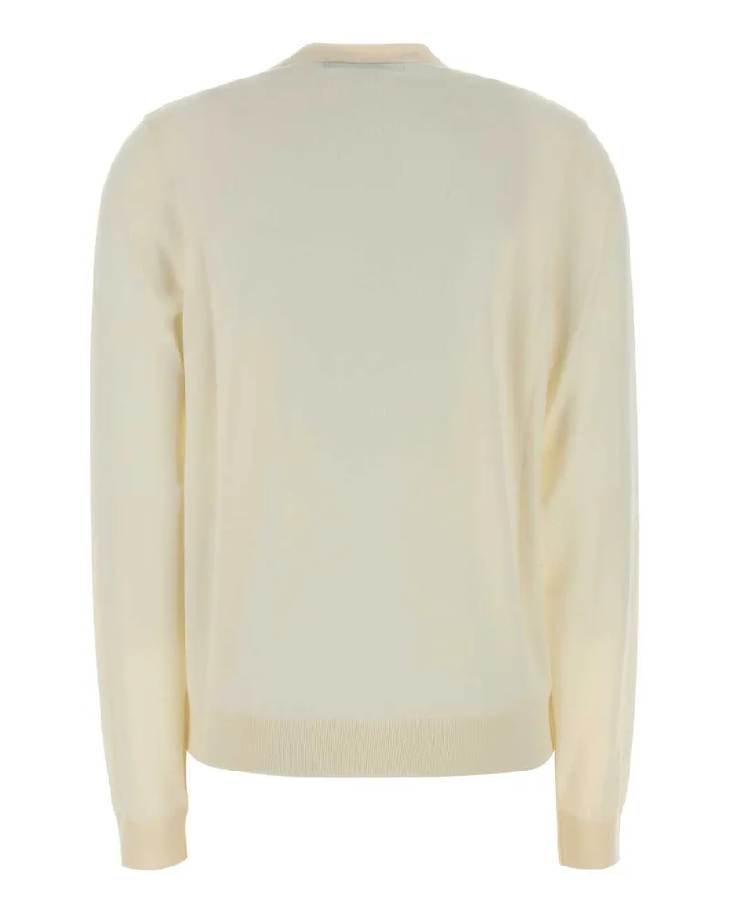 Gucci Women's Ivory Wool Cardigan Vanillawhite Exterior: Maglieria Sweater Beige