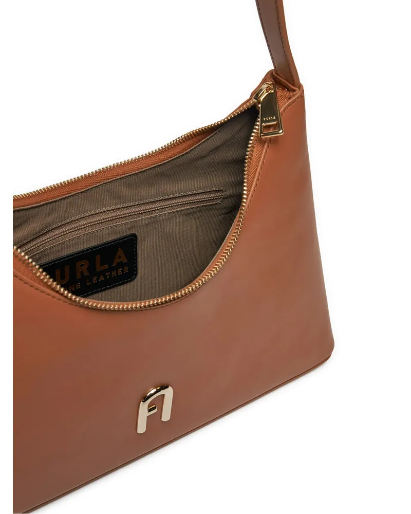Furla Women's Diamante Logo Shoulder Bag Brown Brown