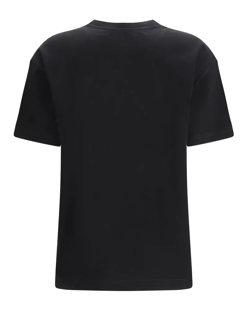 OFF-WHITE Women's Big Logo Bookish T-Shirt Black-White Cotton T-Shirts And Polos Black