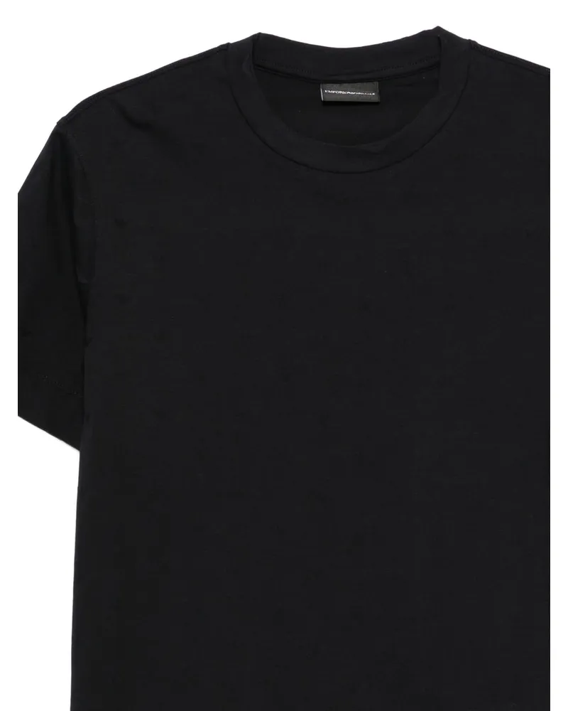 Emporio Armani Cotton Logo T-Shirt — Black Black