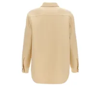 Men's Beige Virgin Wool Coat Clothing