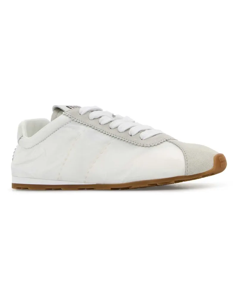 Miu Miu Bianco Poliammide Riciclata-Vitello Sneaker White