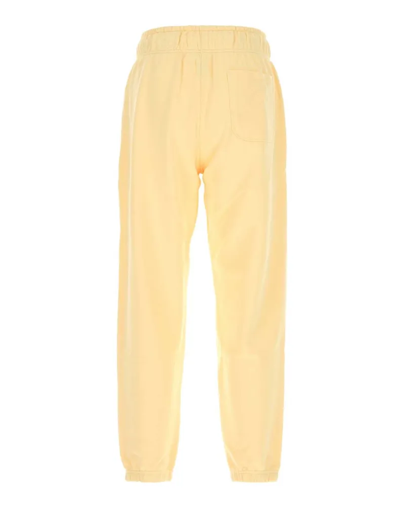 New Balance Men's Pastel Yellow Cotton Joggers Calcium Exterior: Pantaloni Yellow