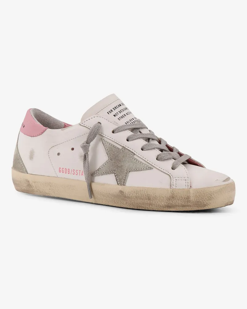 Golden Goose Women's Sneakers Superstar Leather Pink Trainers White