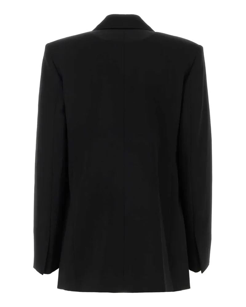 Lanvin Women's Double-Breasted Wool Blazer Black Blazers Black