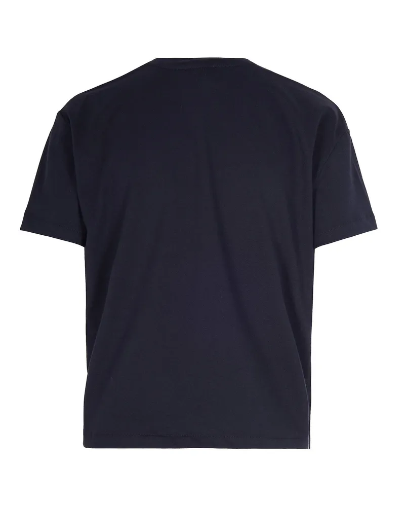 A.P.C. Women T-Shirt Boxy Rue Madame Dark Navy-Ecru Organic Cotton T-Shirts & Jerseys Navy/ecru Navy