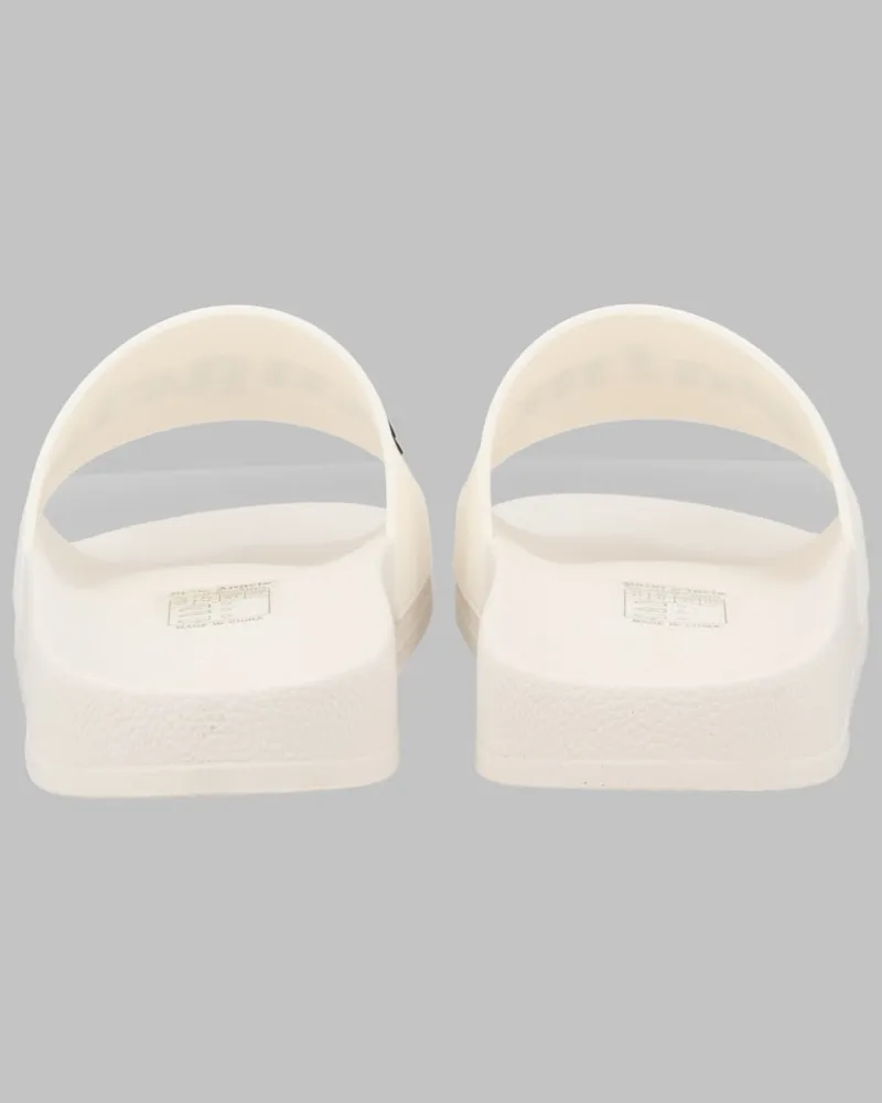 Palm Angels Rubber Logo Slides — White White
