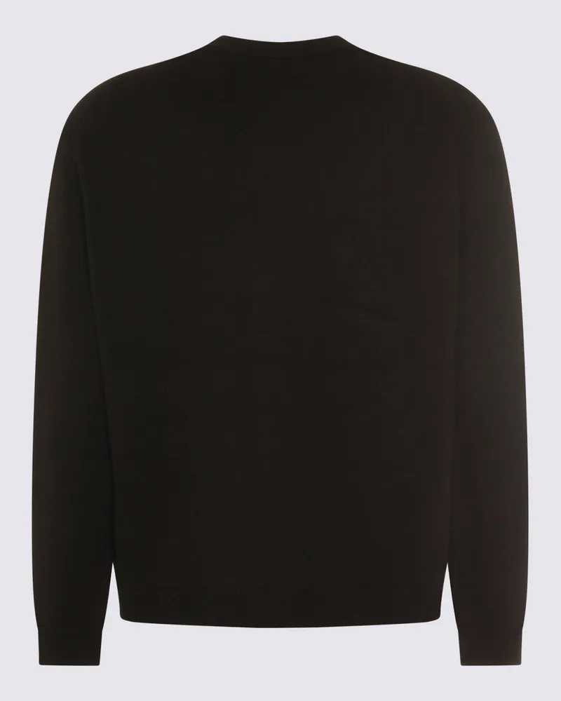 Kitsuné Men's Sweaters Black-Medium Grey Melange _wo Black/medium Black