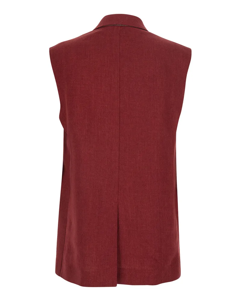 Max Mara Mstaia Gilet — Red Red
