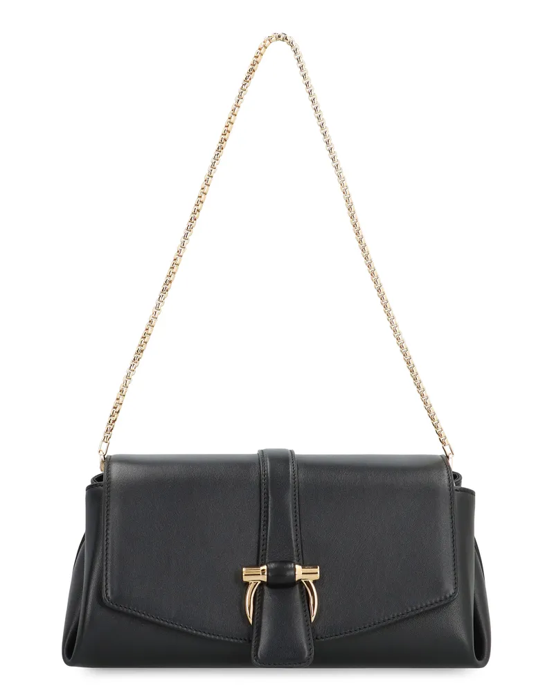 Ferragamo Women's Crossbody Bag Calf Leather Black Shoulder Black