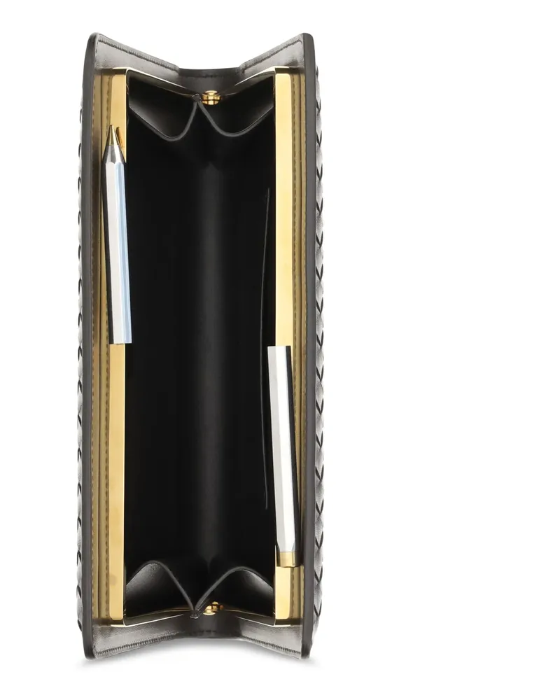 Bottega Veneta Women's Clutch Agenda Espresso Lambskin Espresso-Brass V-Si Leather Wallets & Purses Espresso